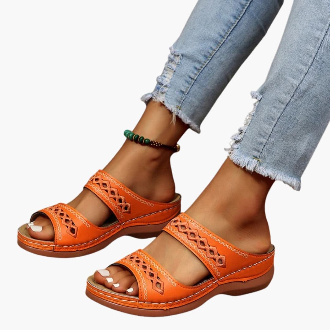 Womens Sandals with Adjustable Straps and Arch Support