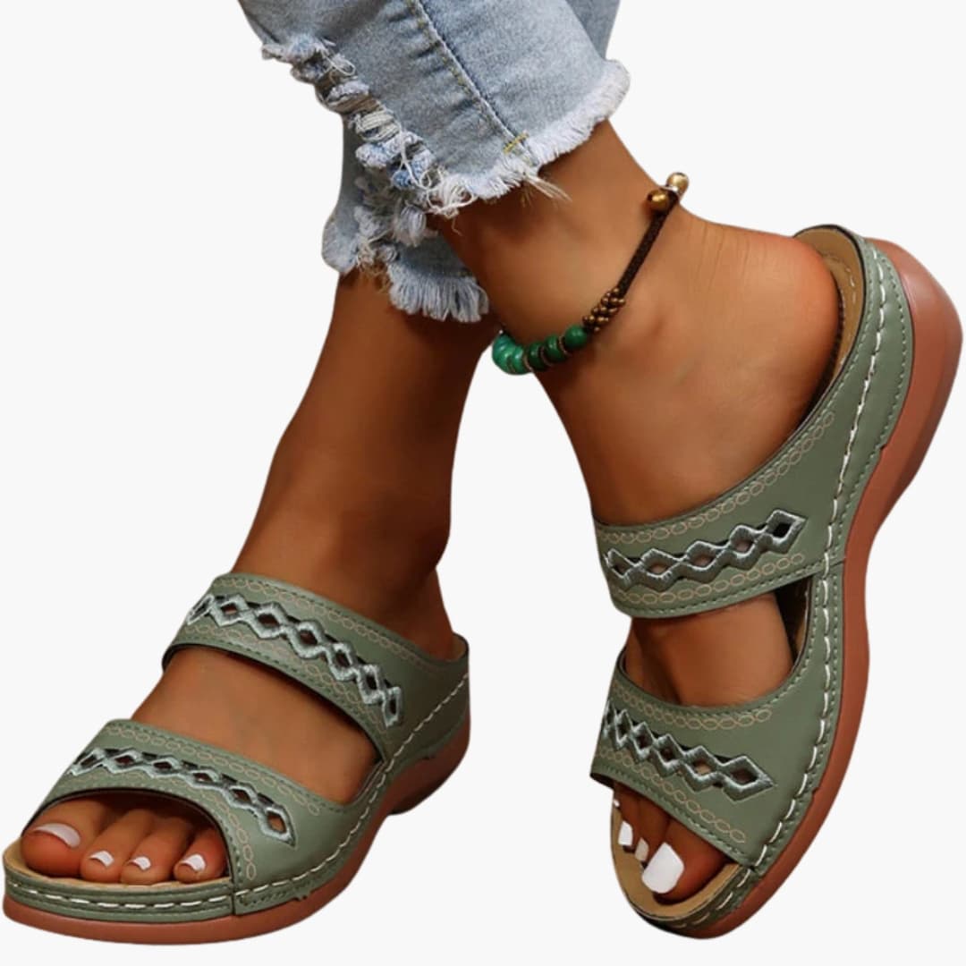 Womens Sandals with Adjustable Straps and Arch Support