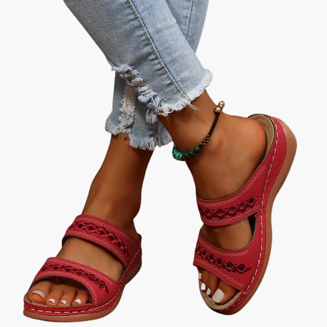 Womens Sandals with Adjustable Straps and Arch Support - BritishMode