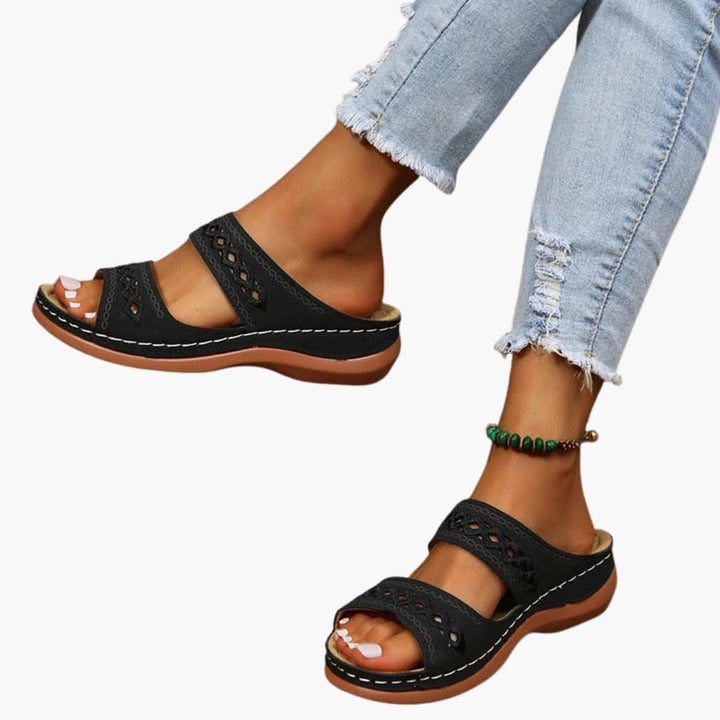 Womens Sandals with Adjustable Straps and Arch Support