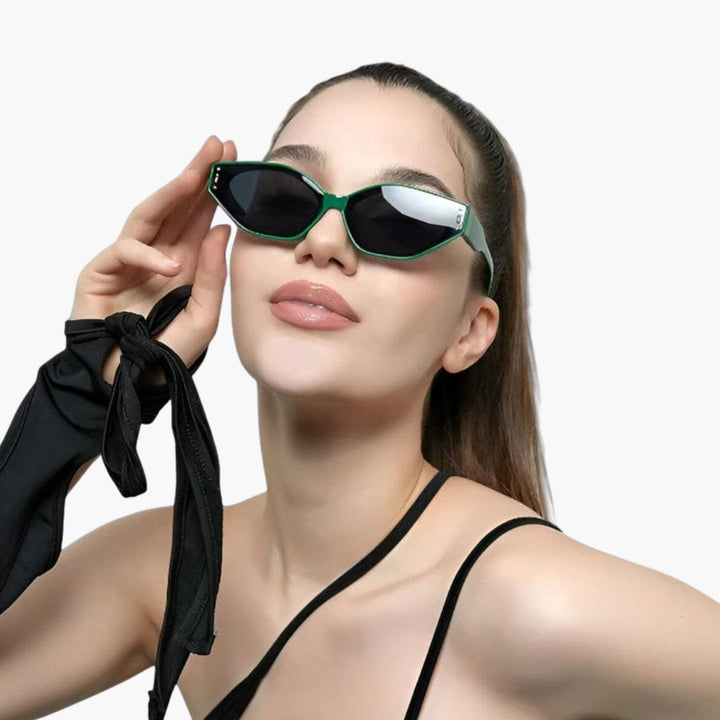 Womens Sunglasses Geometric Frame UV Protection