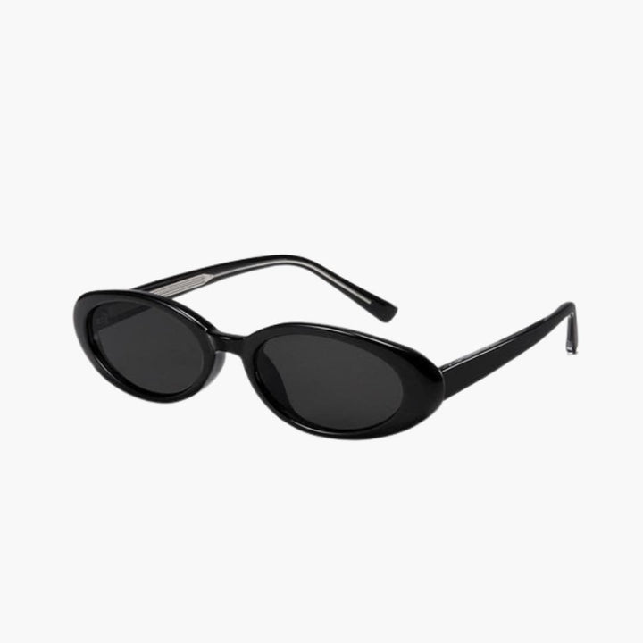 Womens Sunglasses Oval Lenses Slim Frame - BritishMode