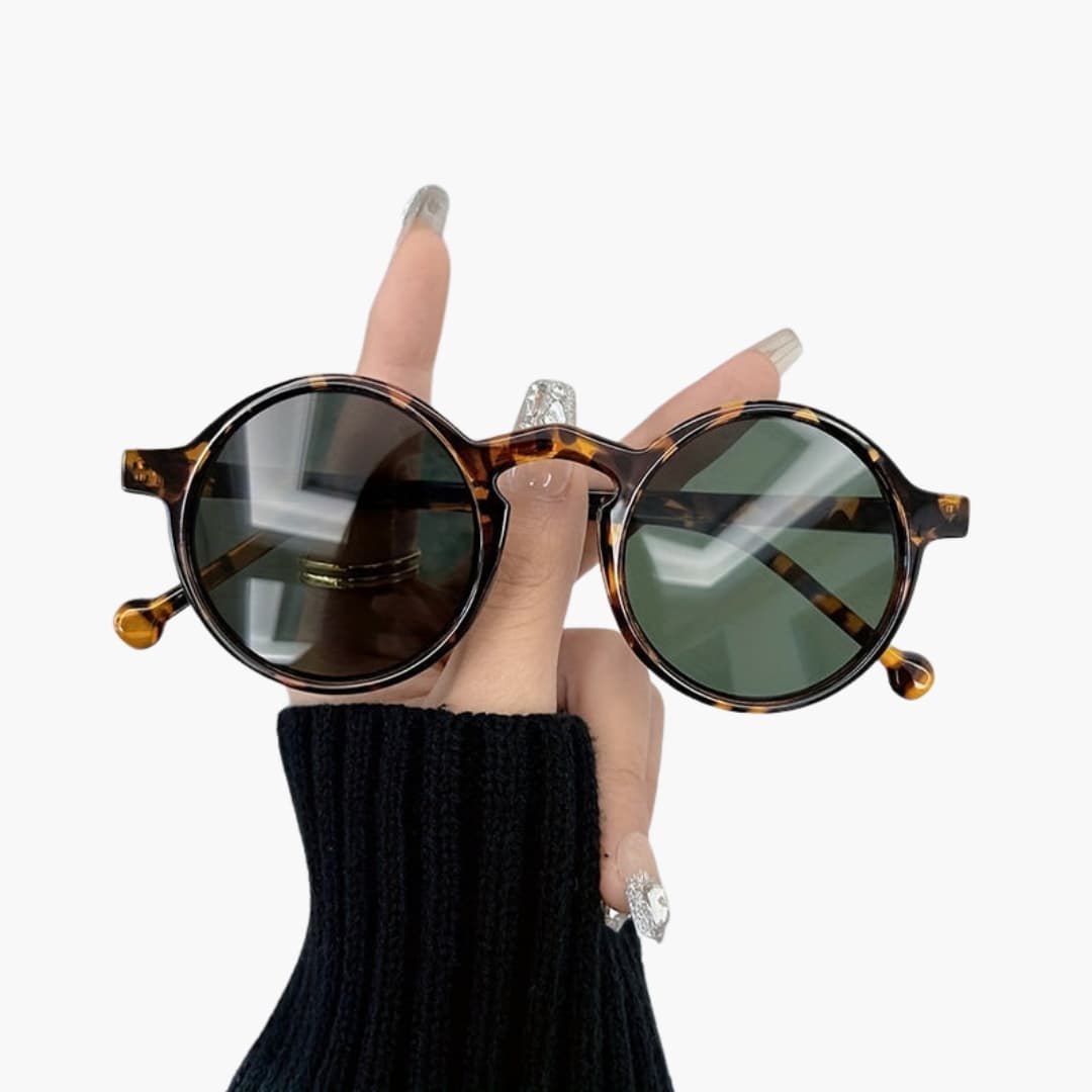 Womens Sunglasses Round Frame UV400 Protection - BritishMode