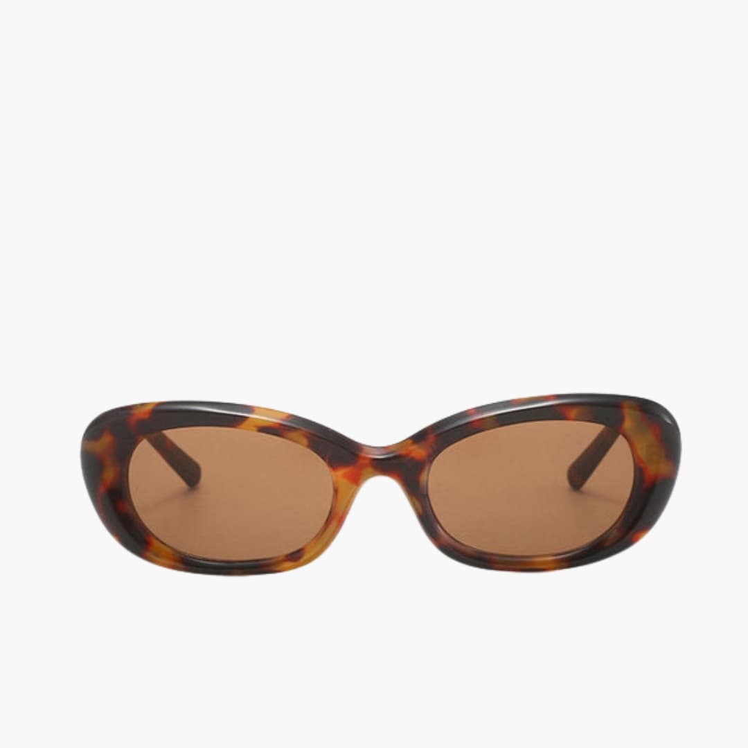 Womens Sunglasses Rounded Square Frame Patterned Design