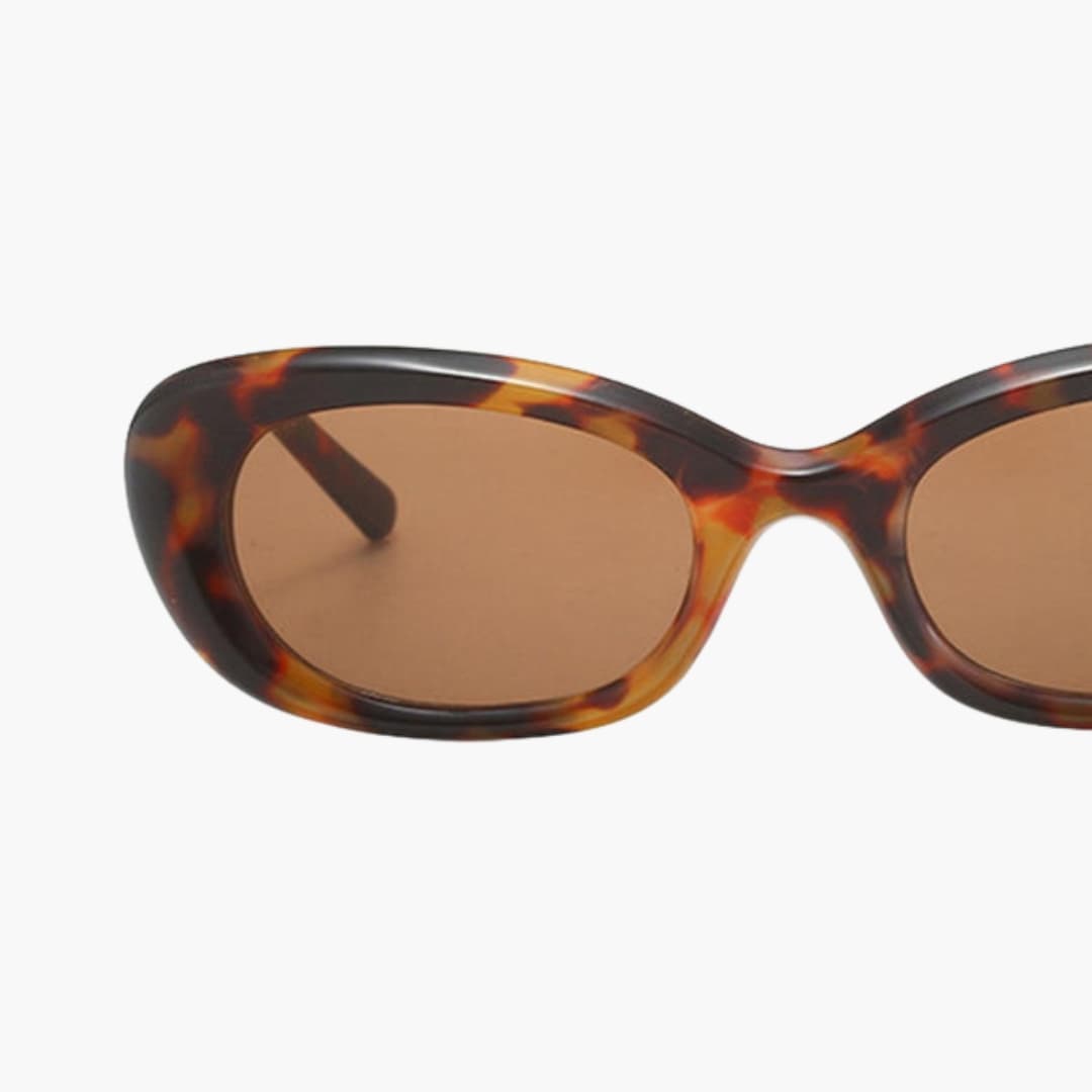 Womens Sunglasses Rounded Square Frame Patterned Design