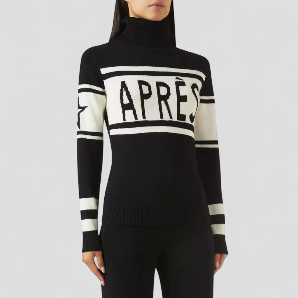 Womens Après Ski Jumper Merino Wool Turtleneck