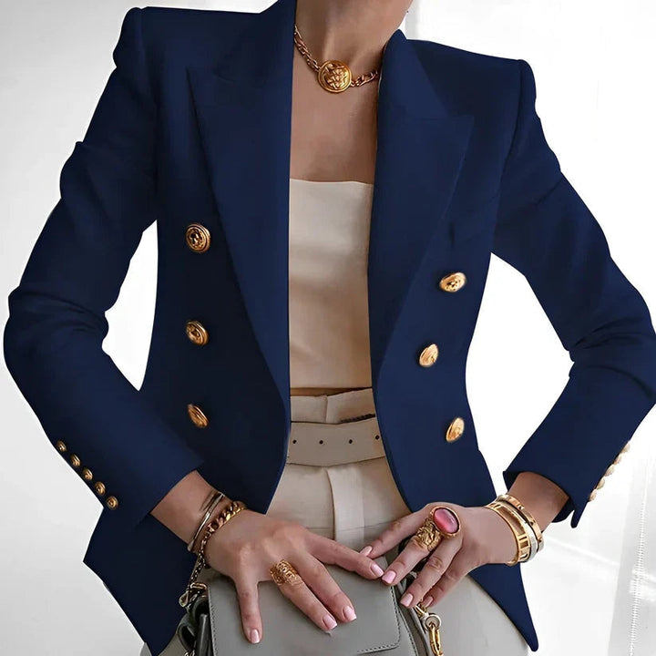 Womens Blazer with Button Closure Tailored Fit
