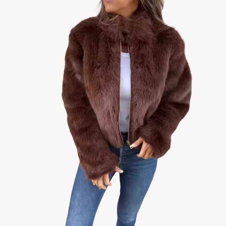 Womens Winter Jacket Plush Insulated Warm Fit