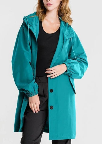 Womens Raincoat Hooded A-Line Fit