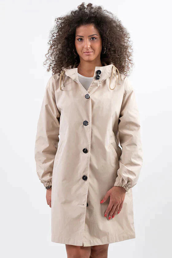 Womens Raincoat Hooded A-Line Fit