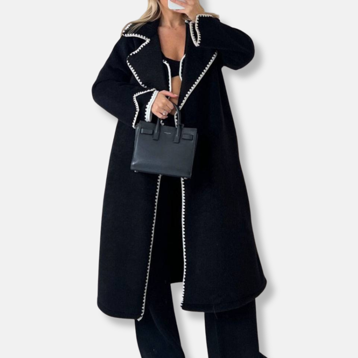 Womens Open-Front Coat Lightweight Elegant Fit