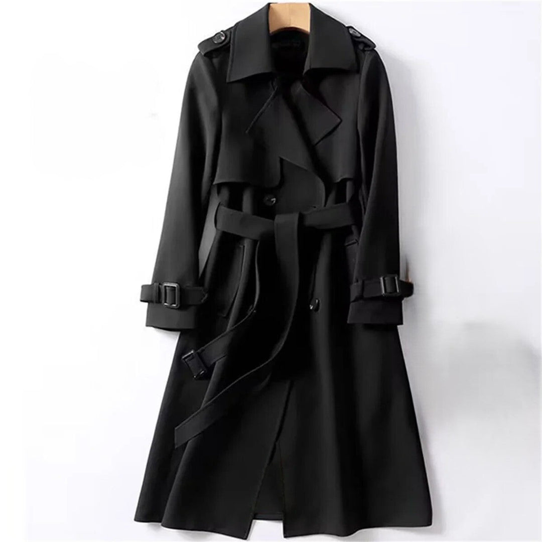 Womens Trench Coat Double Breasted Classic Fit