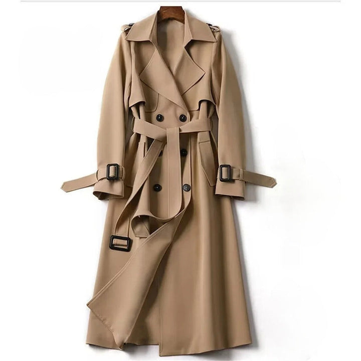 Womens Trench Coat Double Breasted Classic Fit - BritishMode