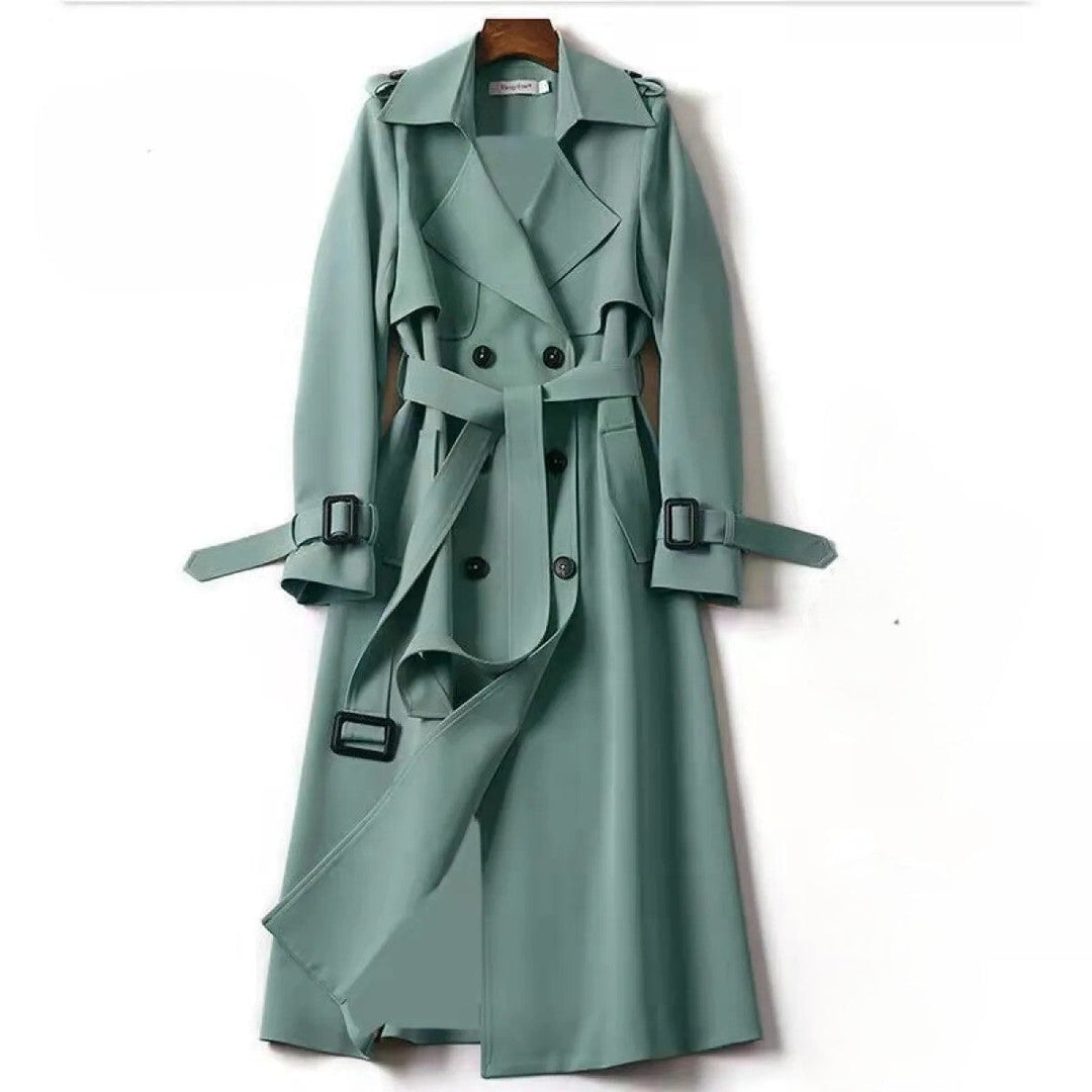 Womens Trench Coat Double Breasted Classic Fit
