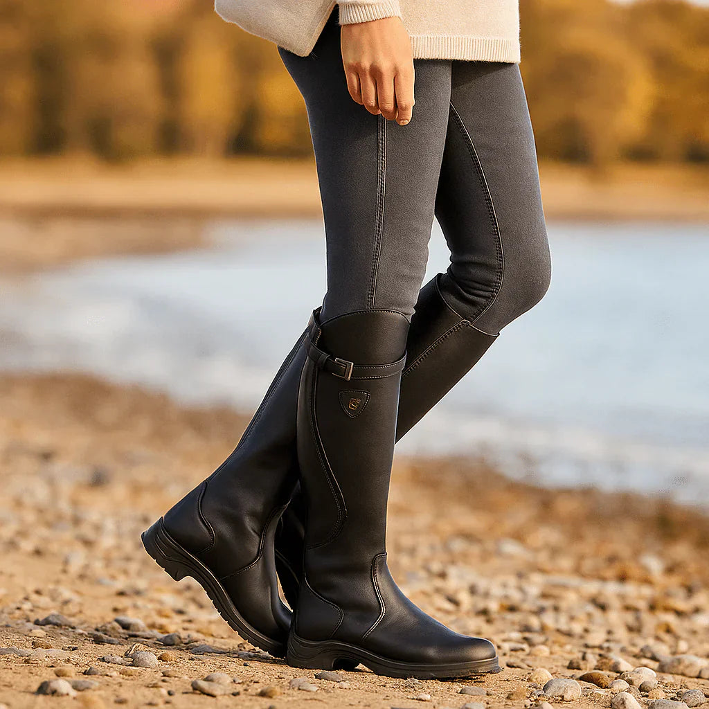 Womens Leather Ankle Boots Comfortable Fit