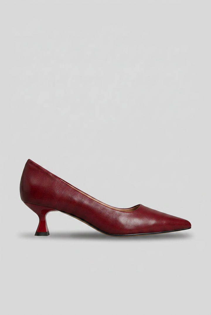 Womens Kitten Heel Shoes Pointed Toe Stylish - BritishMode
