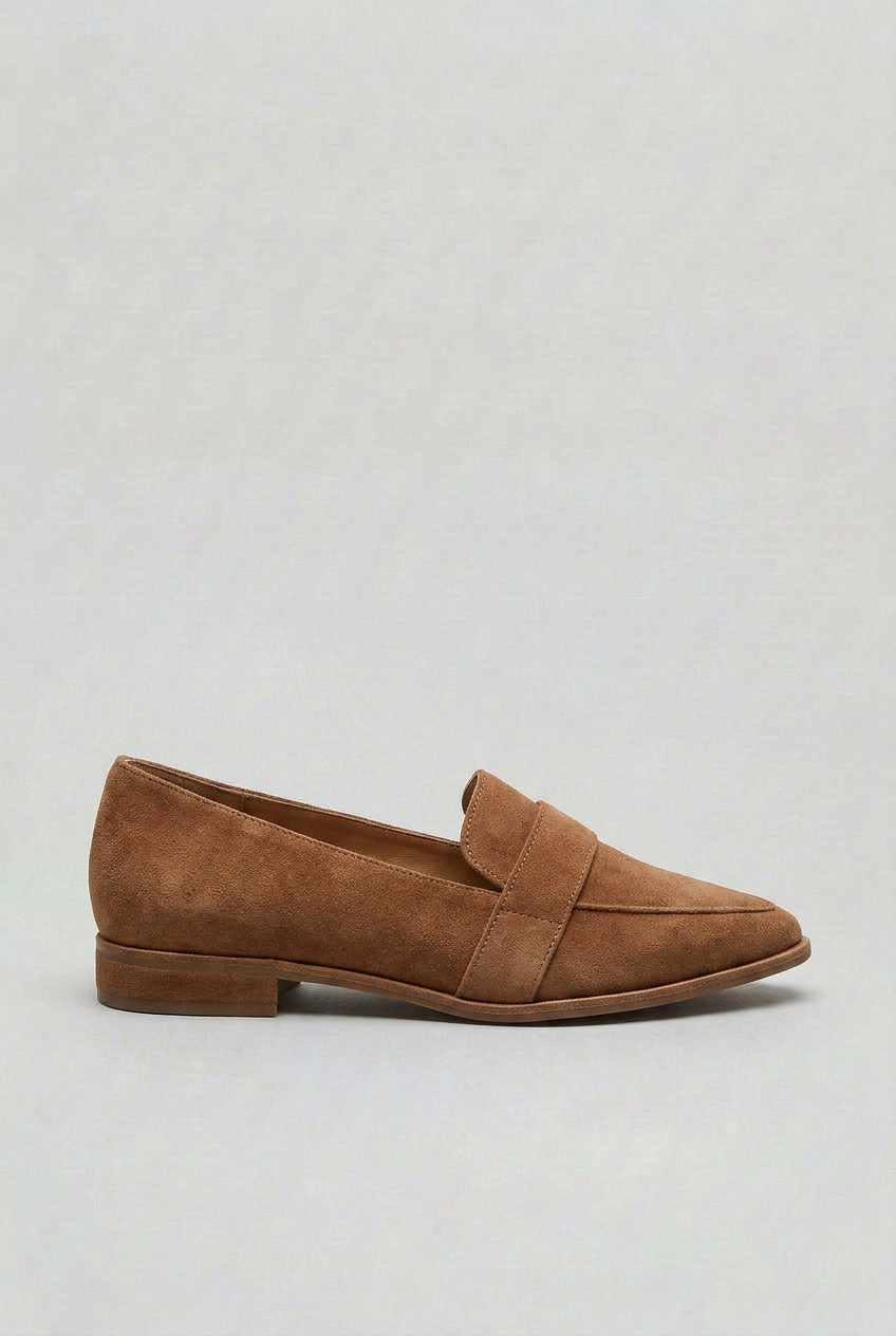 Womens Slip-On Loafers Pointed Toe Design - BritishMode