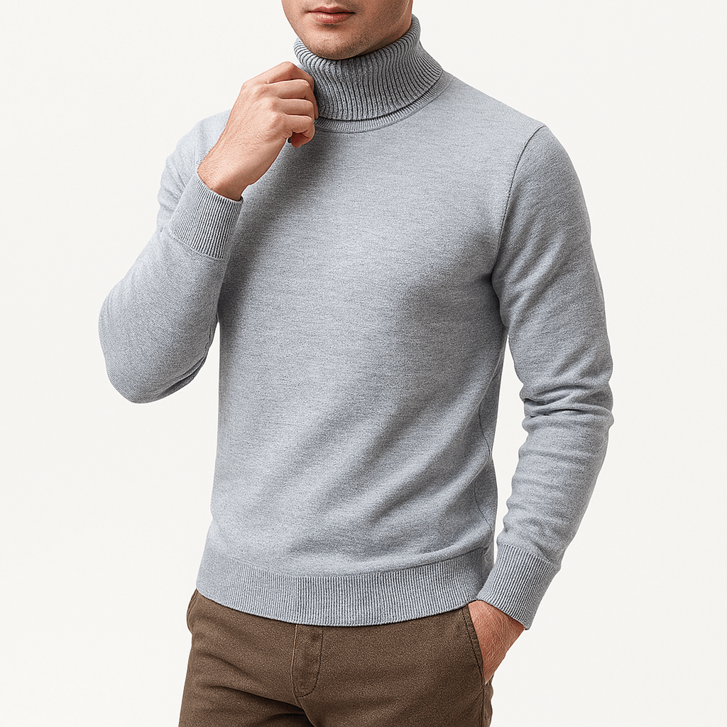 Mens Turtleneck Sweater Cozy Knit