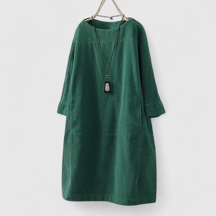 Womens Midi Dress Soft Fabric Vintage-Inspired Summer Style