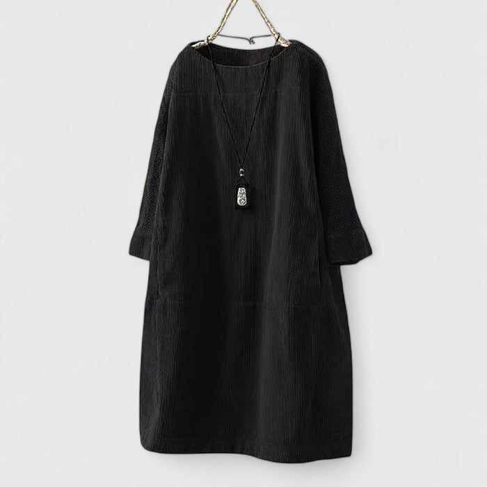 Womens Midi Dress Soft Fabric Vintage-Inspired Summer Style