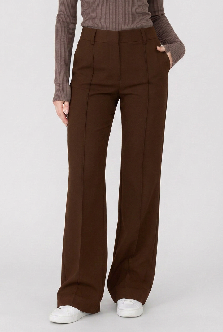 Women's Wide Leg Trousers | High Waist - 6