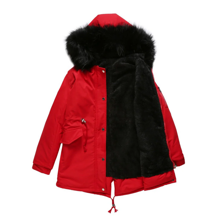 Womens Parka Jacket Button-Down Winter Style