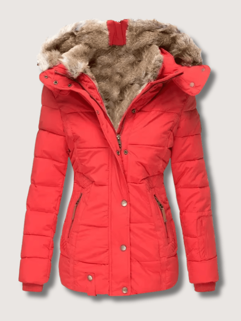 Womens Winter Parka with Cinched Waist