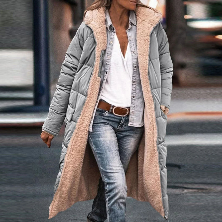 Womens Padded Parka Jacket Warm Casual Fit