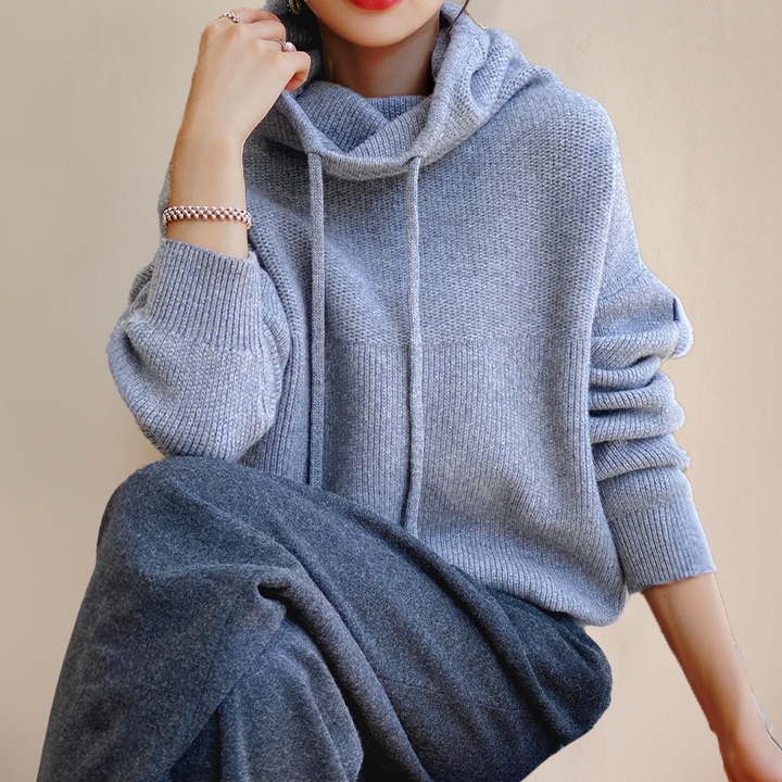 Womens Hoodie Elegant Fit Cotton Blend