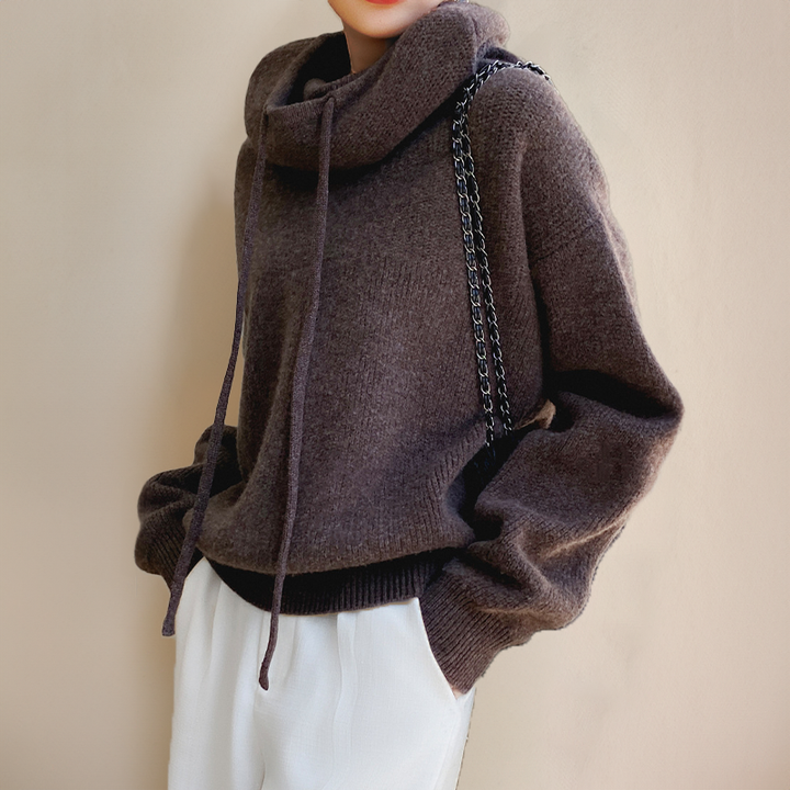 Womens Hoodie Elegant Fit Cotton Blend