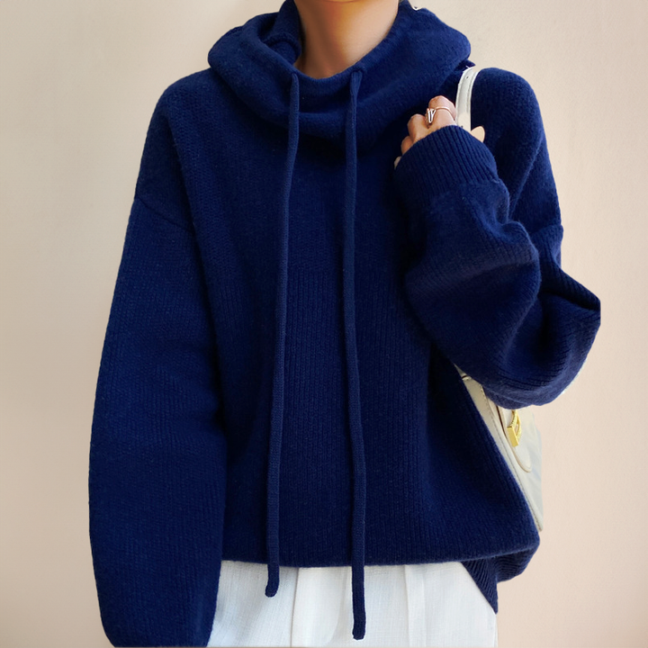Womens Hoodie Elegant Fit Cotton Blend
