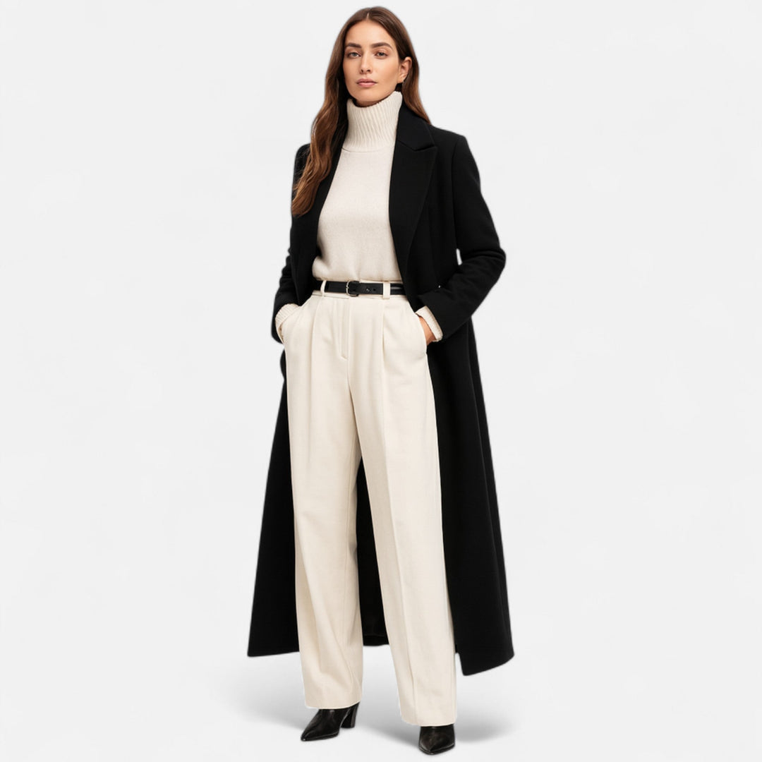 Womens Long Coat Classic Fit - BritishMode