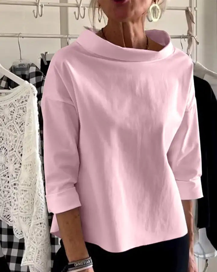 Womens High Neck Top Classic Fit