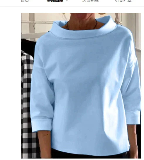 Womens High Neck Top Classic Fit