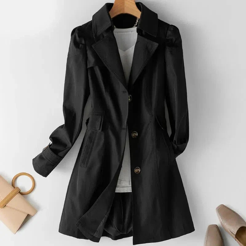 Womens Casual Trench Coat Lightweight Classic Fit