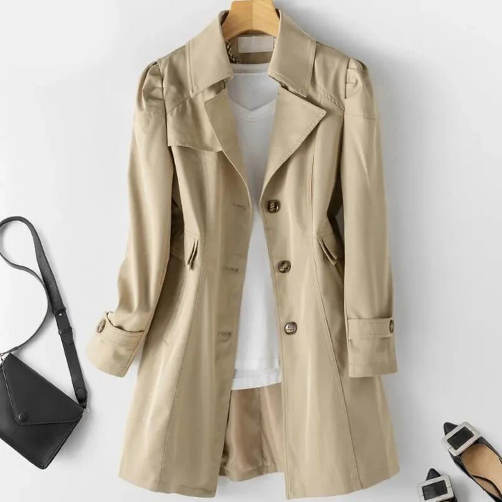 Womens Casual Trench Coat Lightweight Classic Fit