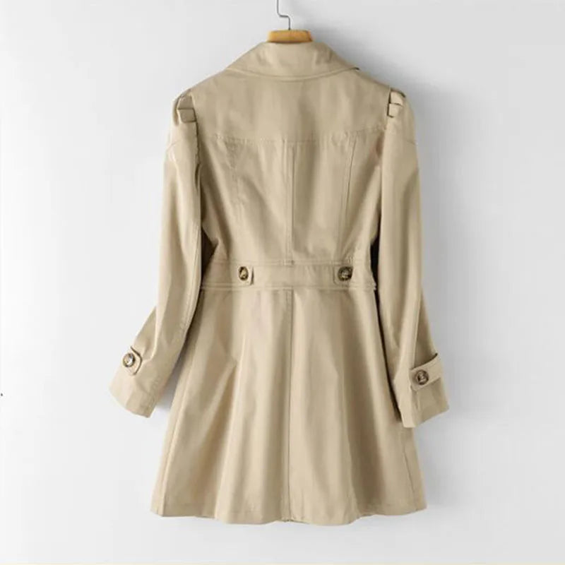Womens Casual Trench Coat Lightweight Classic Fit