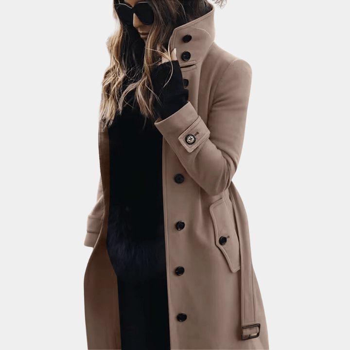 Womens Long Winter Coat Classic Fit - BritishMode