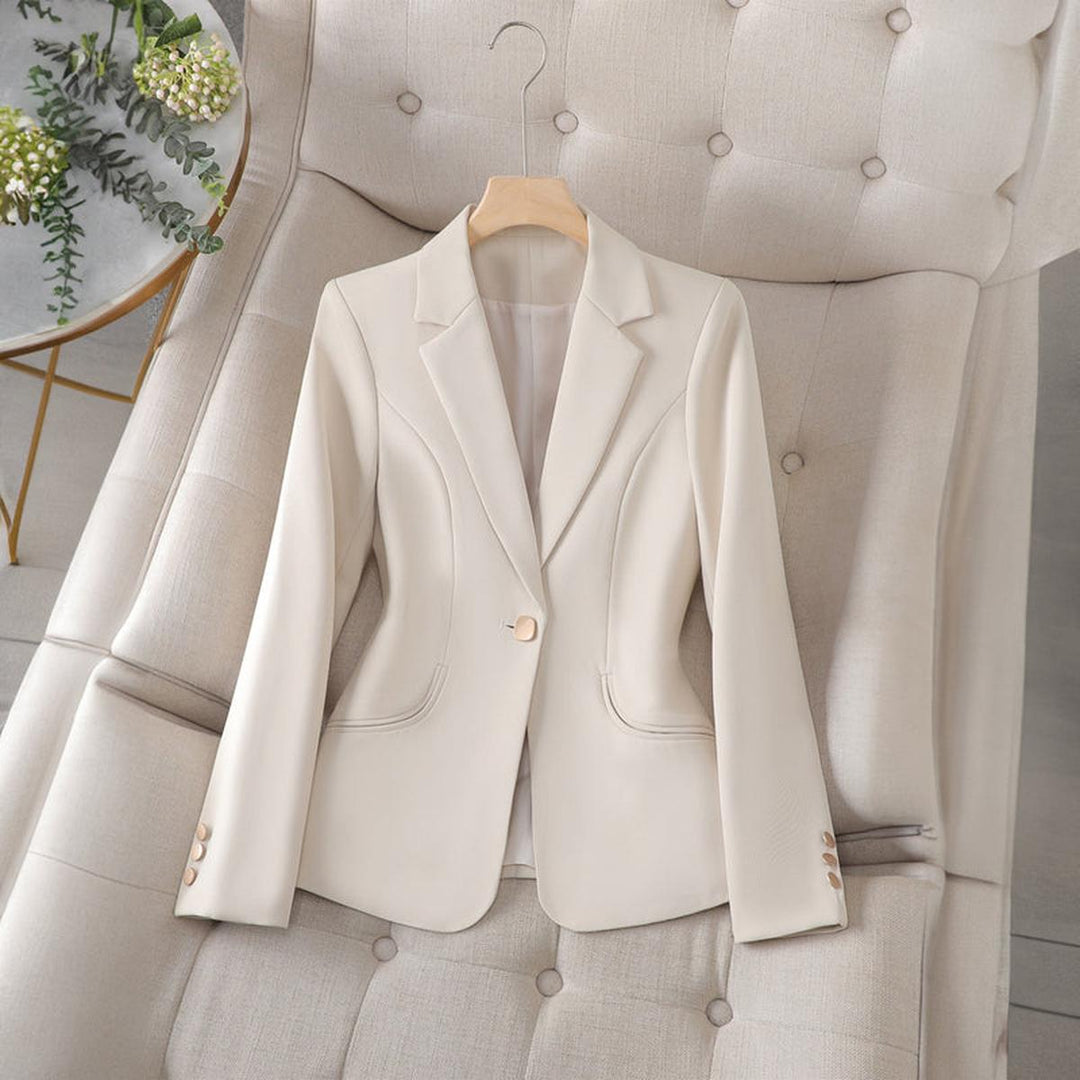 Womens Fitted Jacket Single Button Closure