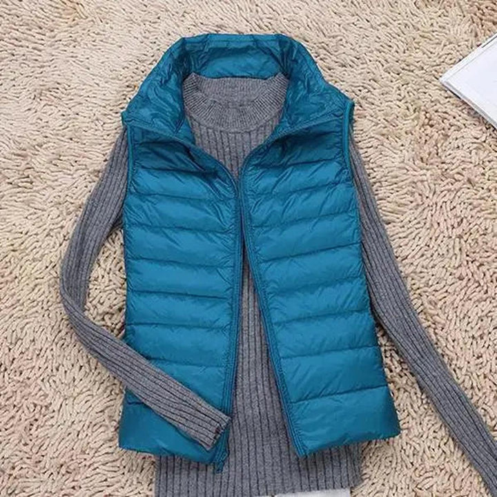 Womens Down Puffer Vest Lightweight Insulated