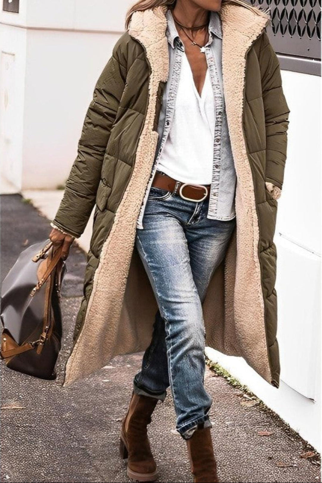 Womens Waterproof Parka Coat with Hood Warm Fit