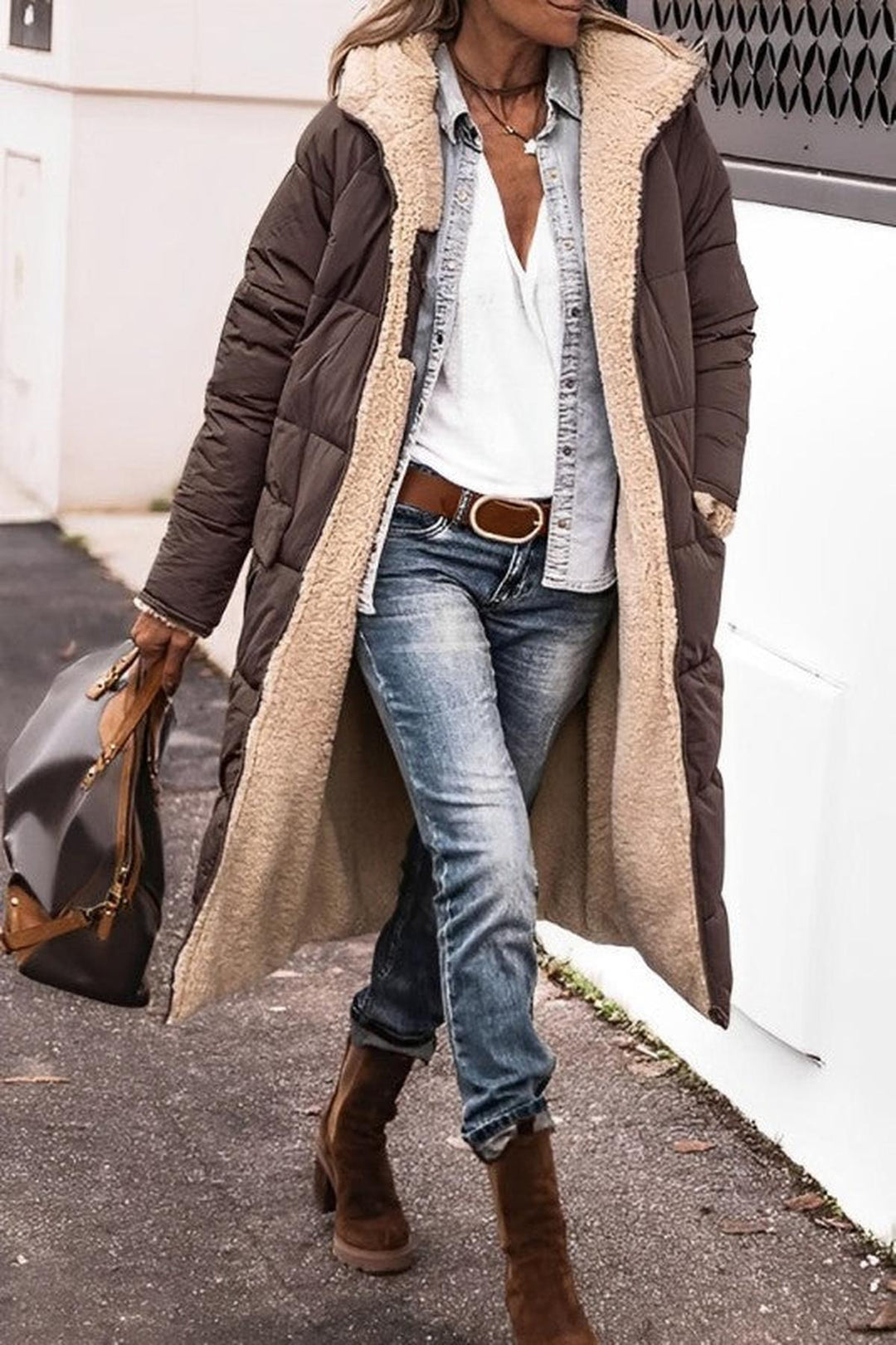 Womens Waterproof Parka Coat with Hood Warm Fit - BritishMode