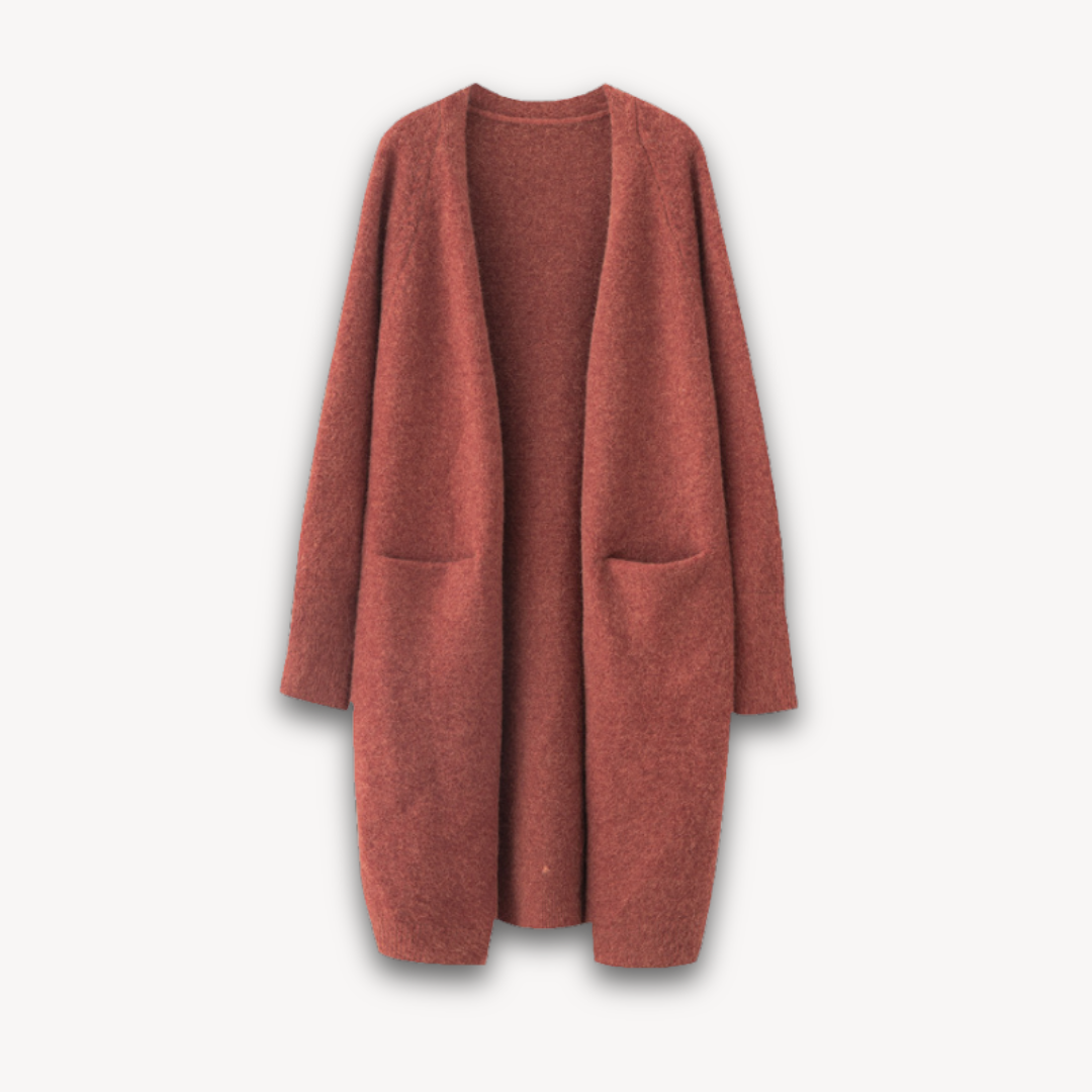 Womens Long Open Cardigan Oversized Fit