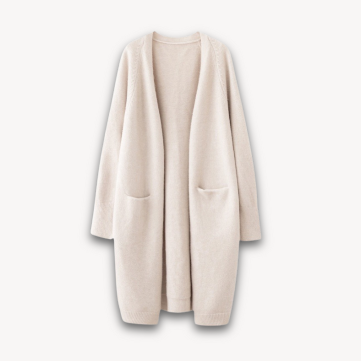 Womens Long Open Cardigan Oversized Fit - BritishMode