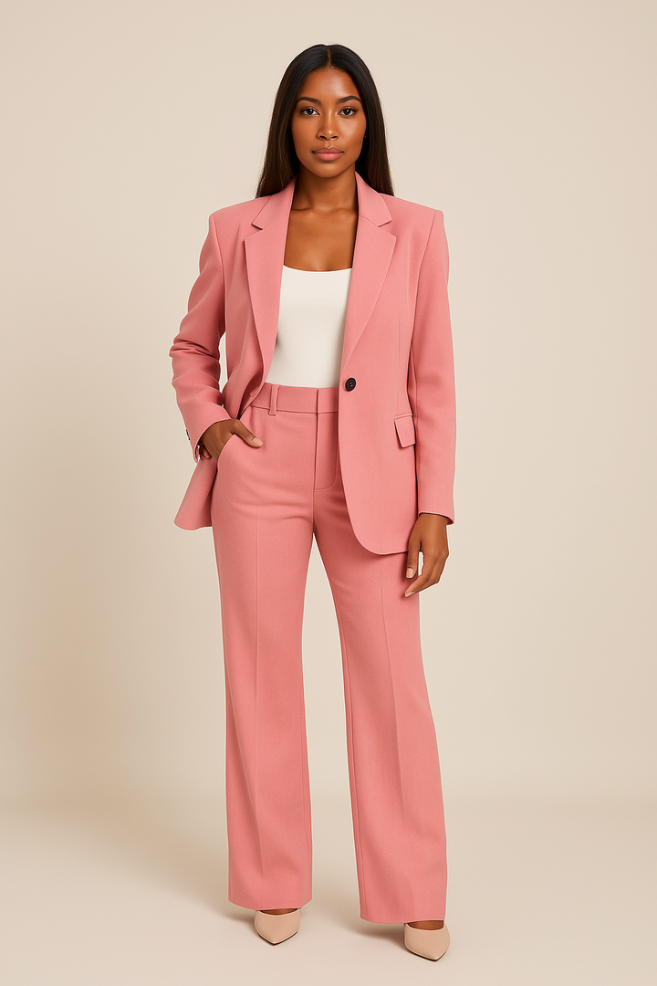 Womens Suit Set Jacket and Trousers Classic Fit