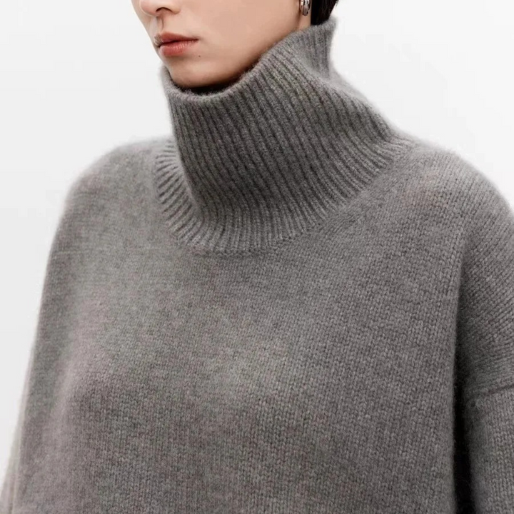 Womens Cashmere Turtleneck Sweater Classic Fit