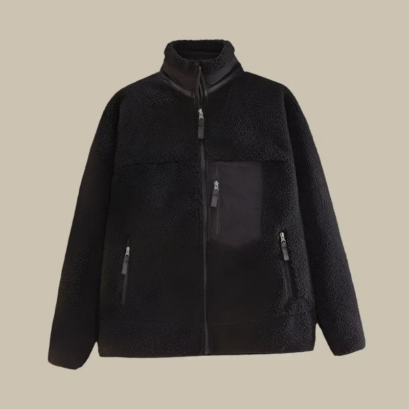 Mens Fleece Sweater Comfortable Regular Fit - BritishMode
