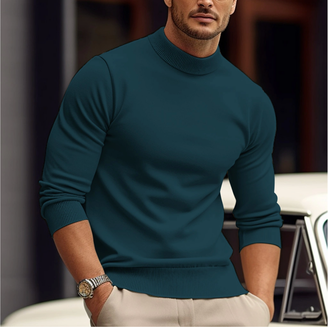 Mens Cotton Knit Sweater Soft Fabric - BritishMode