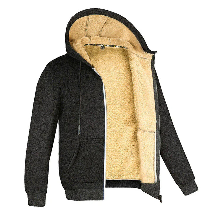 Mens Fleece Pullover with Fur Lining Regular Fit - BritishMode