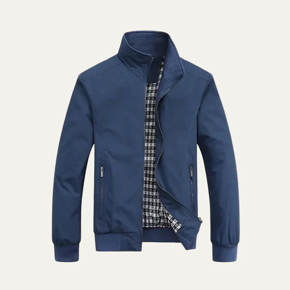 Mens Bomber Jacket Lightweight Collared Style